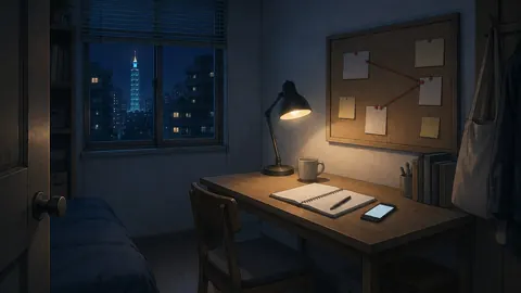 她自己的桌子