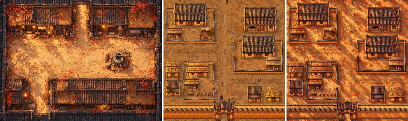 左：舊版五原的街；中：現在的 B2；右：B2 定錨圖