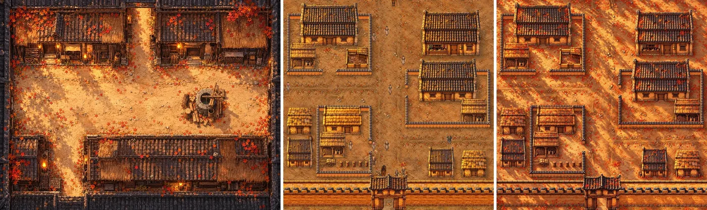 左:舊版五原的街;中:現在的 B2;右:B2 定錨圖第一版