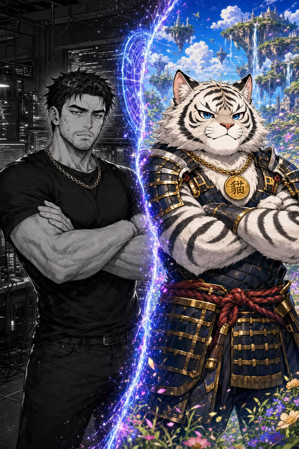 中年攻城屍：前世資深工程師，轉生為白虎武士貓