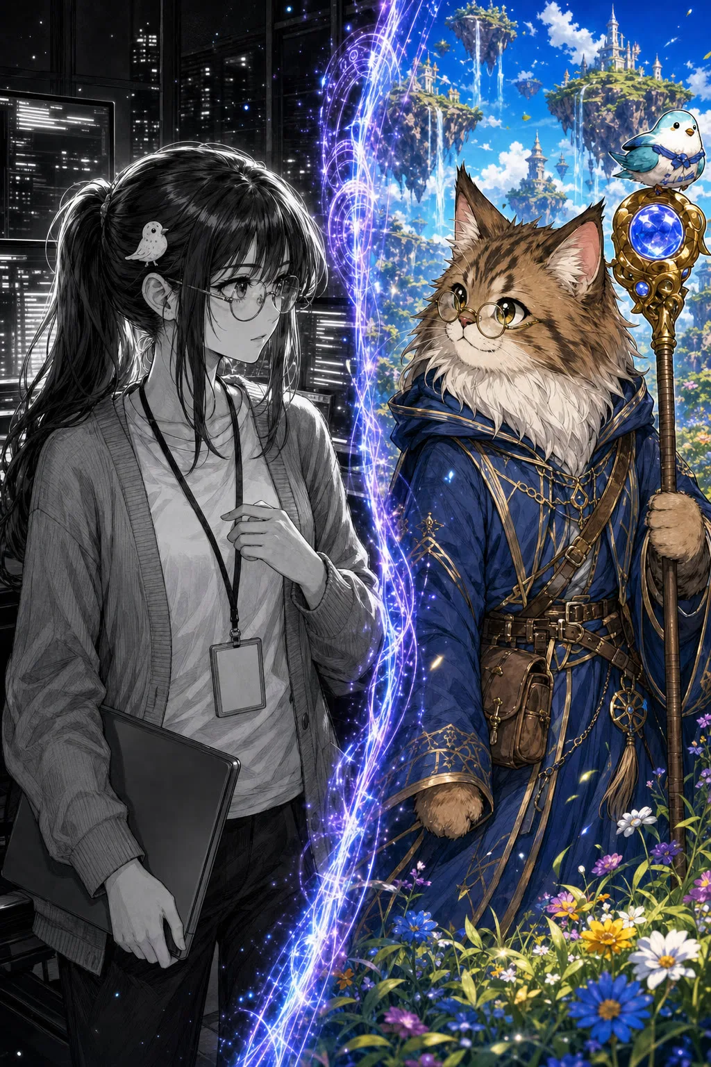 小鳥不啾：前世女工程師，轉生為緬因貓大法師